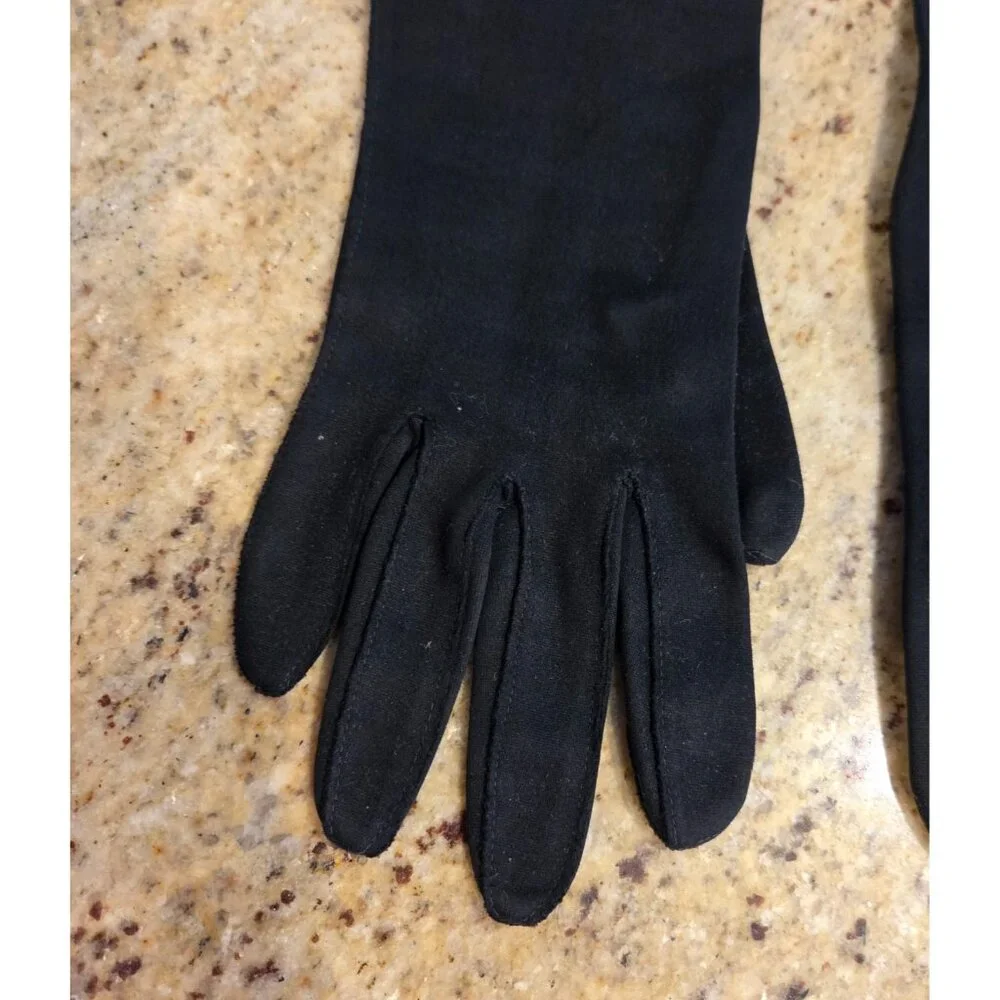 Vintage Womens Size S Cotton Black Formal 13
